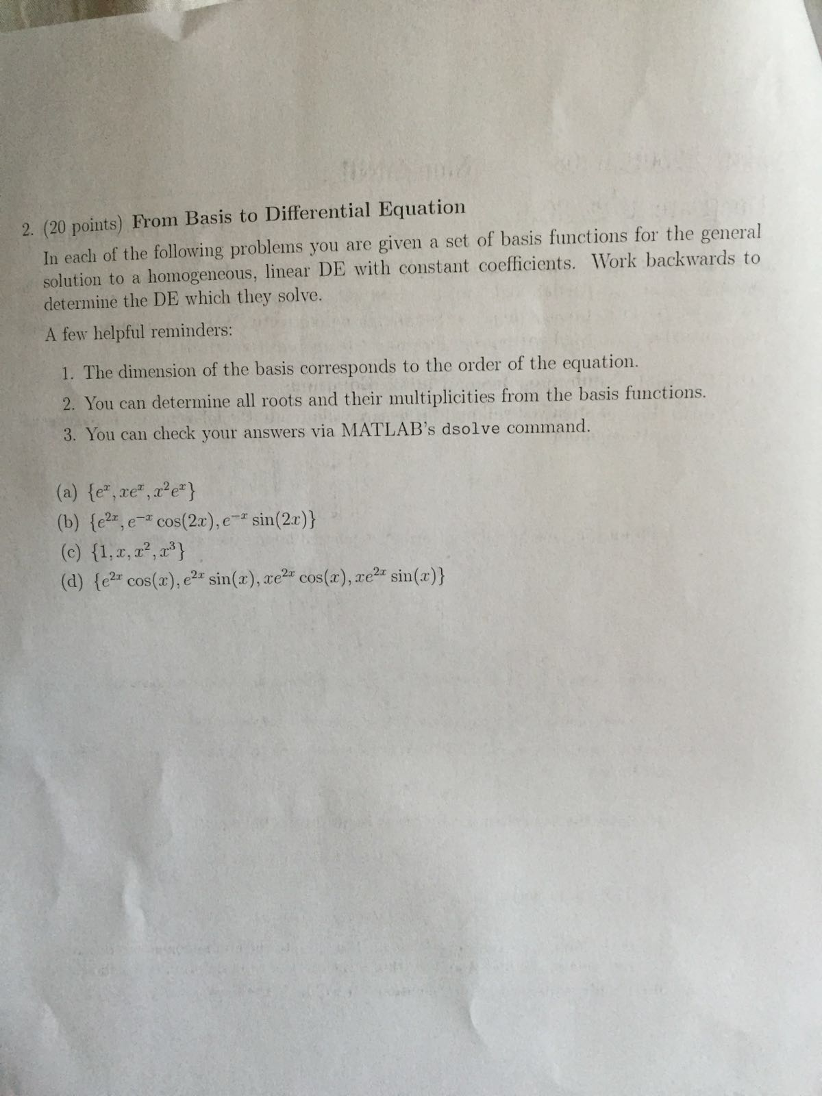 In each of the following problems you are given a set | Chegg.com