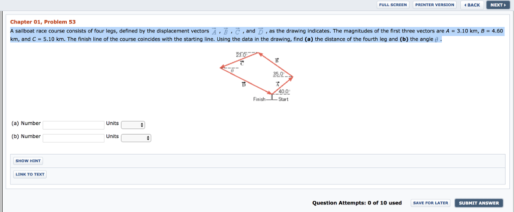 a sailboat race course consists of four legs