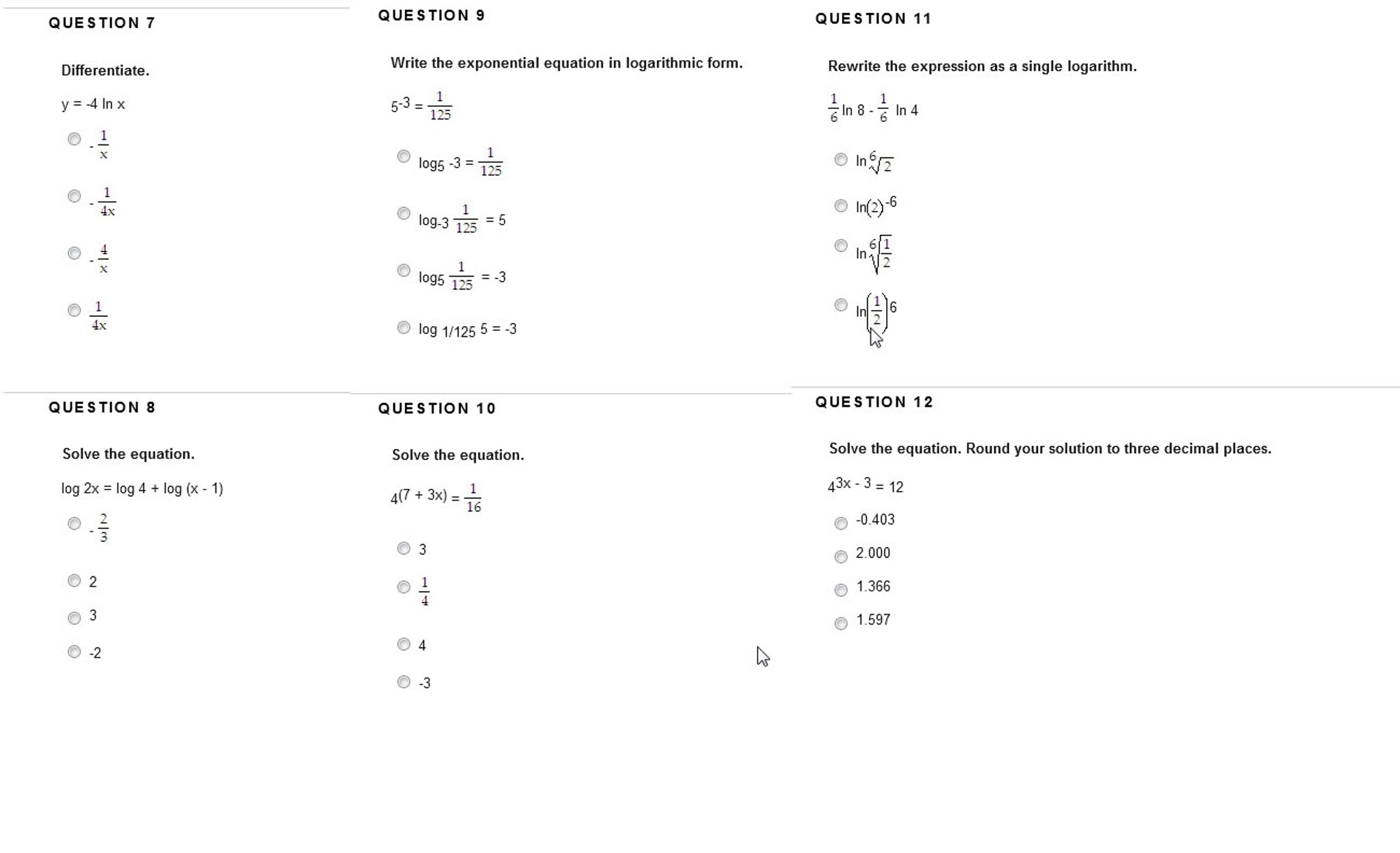 solved-differentiate-y-4-in-x-1-x-1-4x-4-x-1-4x-chegg