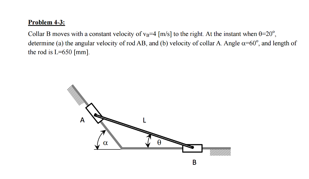 Solved Collar B Moves With A Constant Velocity Of V_B = 4 | Chegg.com