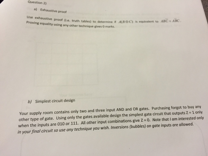 Solved Exhaustive proof Use Proving Exhaustive proof (i.e.