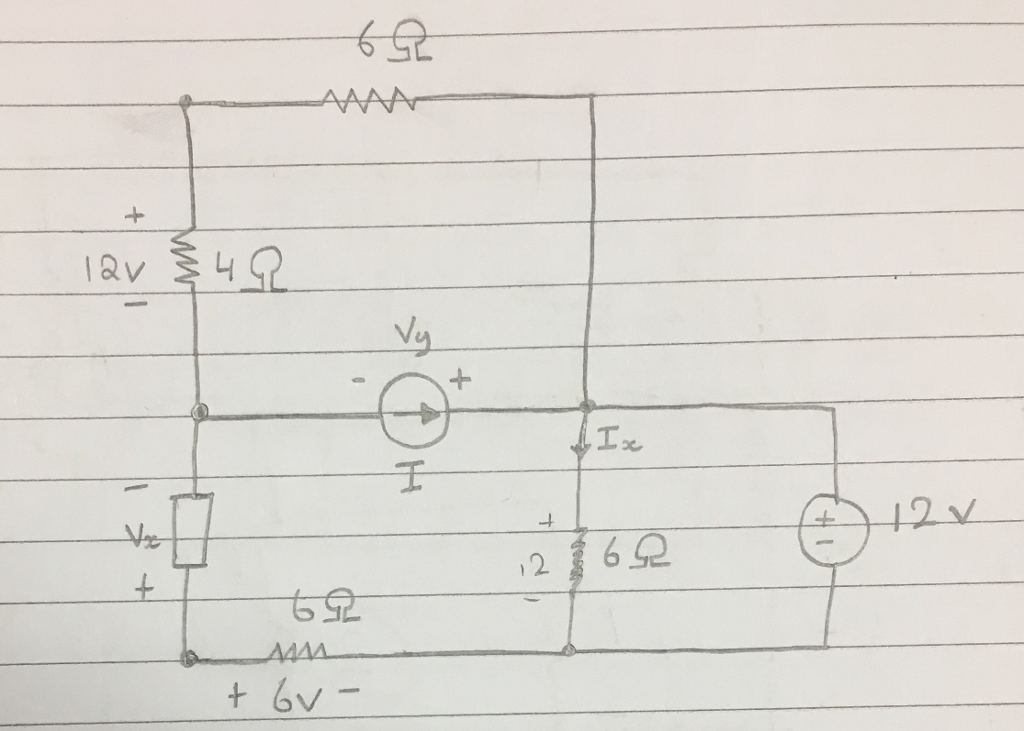 Solved for the circuit shown above, find the following: | Chegg.com