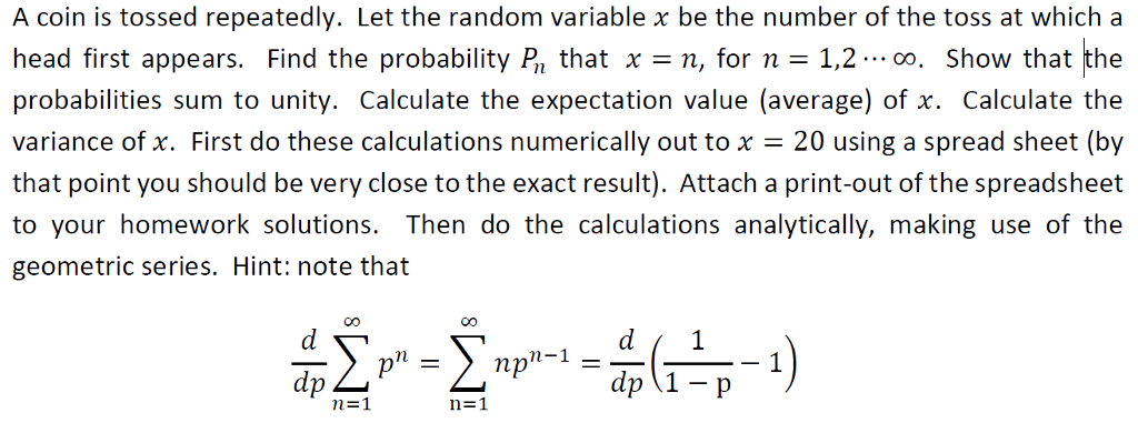 variance of coin flip variance of coin flip