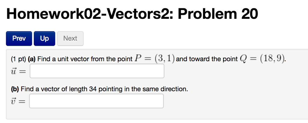 Solved Find a unit vector from the point P = (3.1) and | Chegg.com