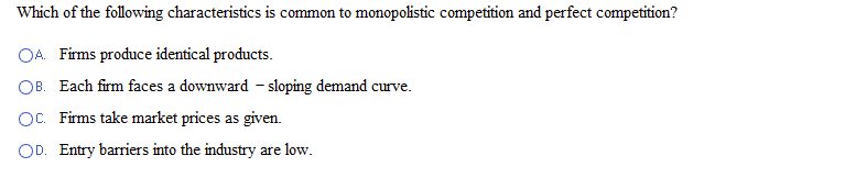 Solved Which of the following characteristics is common to | Chegg.com