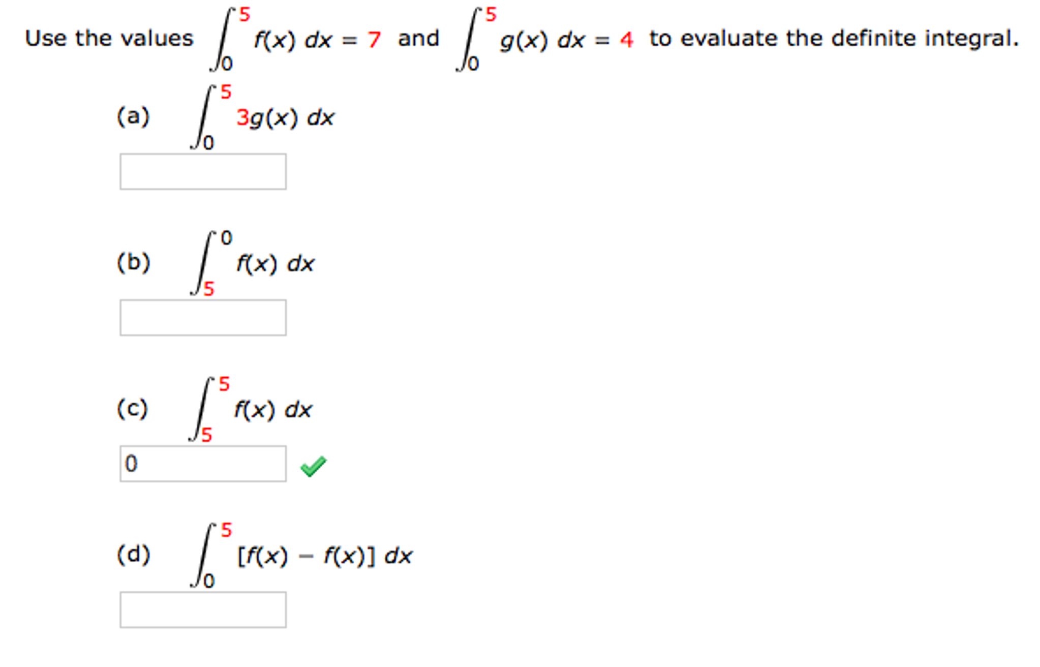 solved-use-the-values-integral-0-5-f-x-dx-7-and-chegg