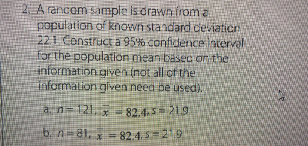 solved-2-a-random-sample-is-drawn-from-a-population-of-chegg