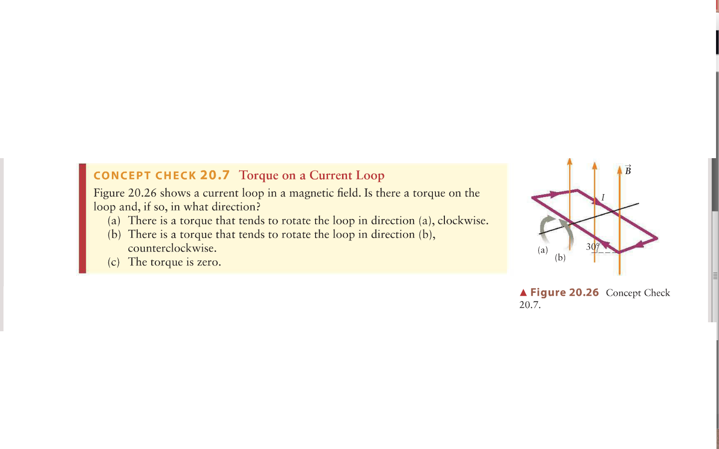 Solved Figure 20.26 shows a current loop in a magnetic | Chegg.com