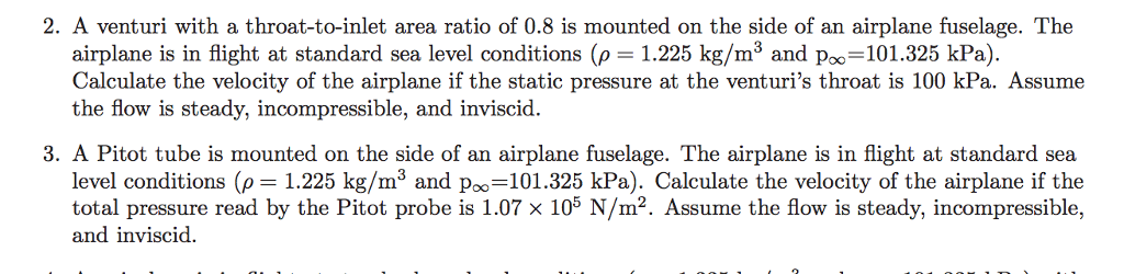 Solved 2. A venturi with a throat-to-inlet area ratio of 0.8 | Chegg.com
