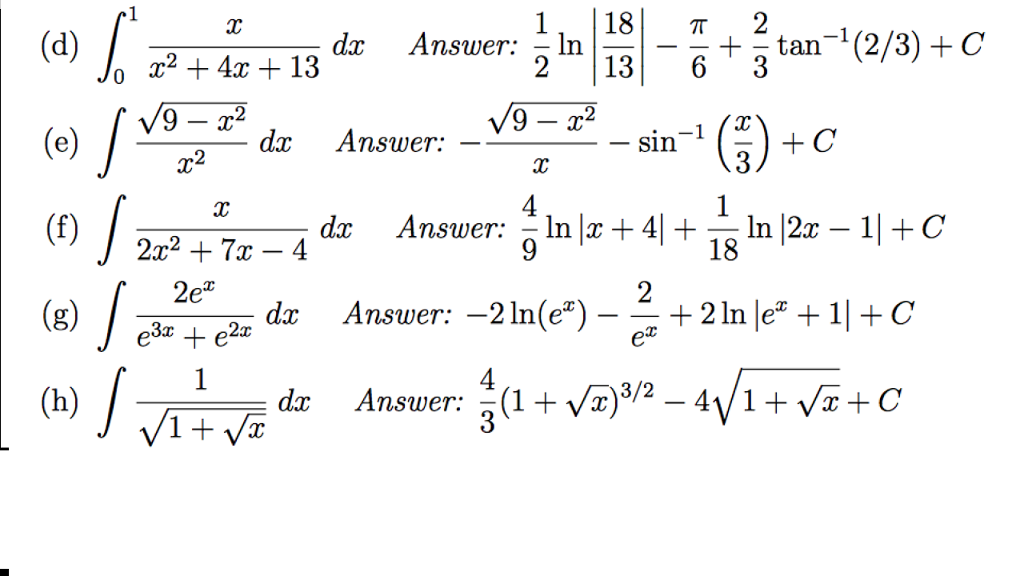 Solved: Integral^1_0 X/x^2 + 4x + 13 Dx 1/2 Ln |18/13| - P... | Chegg.com