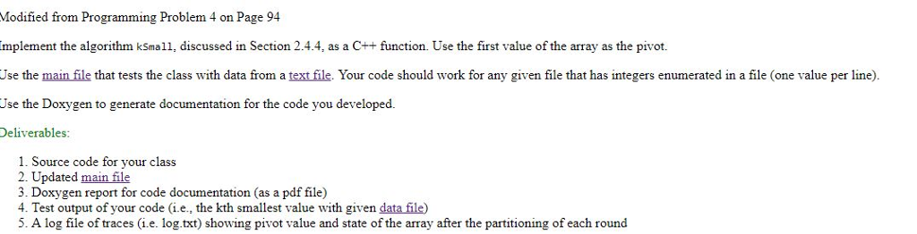 Modified from Programming Problem 4 on Page 94 | Chegg.com