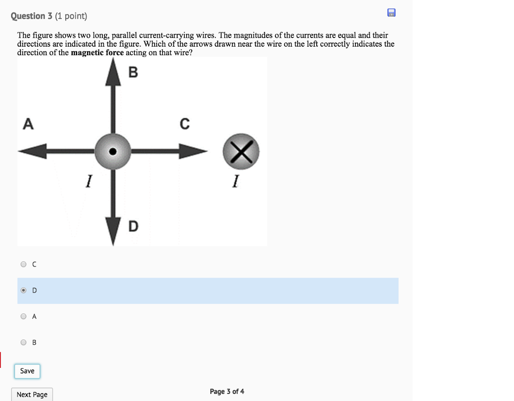 Solved Question 3 (1 point) The figure shows two long, | Chegg.com