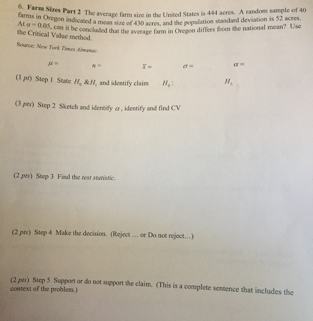 Solved average farm size in the United States is 444 acres.