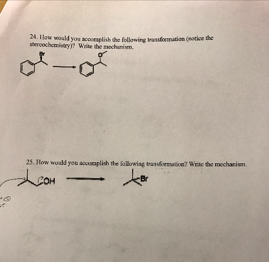 Solved How Would You Accomplish The Following Transformation | Chegg.com