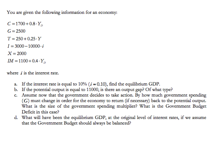 Solved You are given the following information for an | Chegg.com