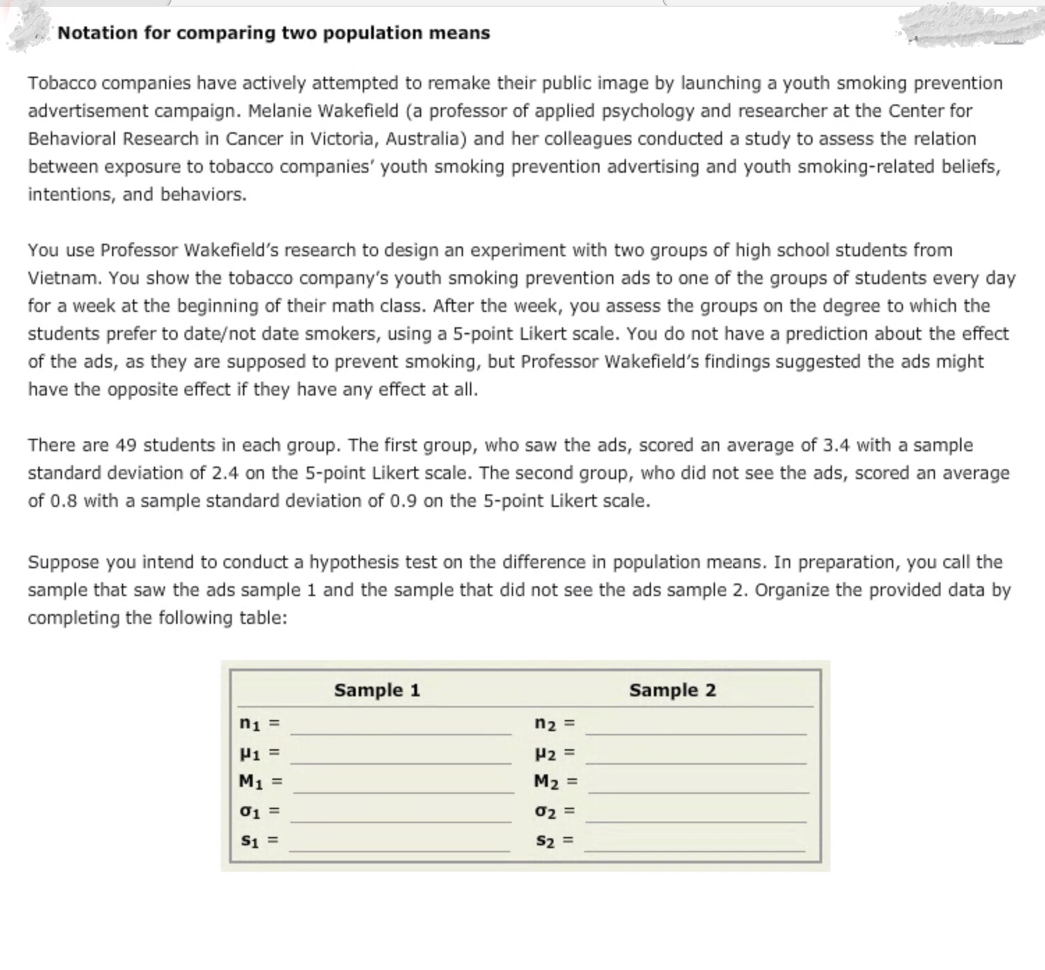 Solved Tobacco companies have actively attempted to remake