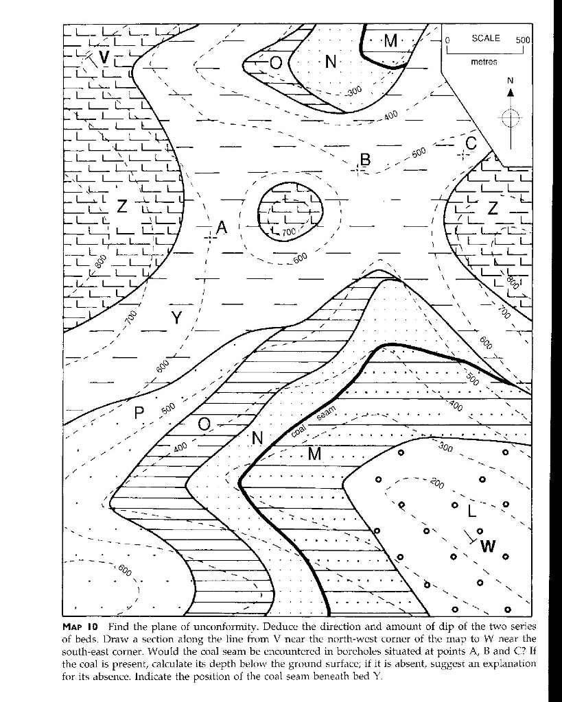 Solved SCALE 500 metres L L. L. L Find the plane of | Chegg.com