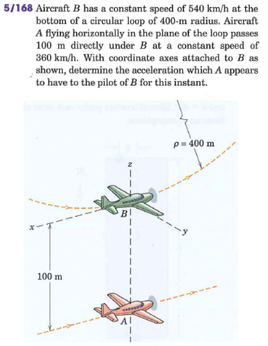 Solved Aircraft B Has A Constant Speed Of 540 Km/h At The | Chegg.com