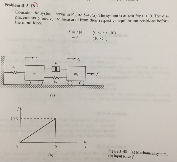 Solved Problem B-5-18 Consider the system shown in Figure | Chegg.com