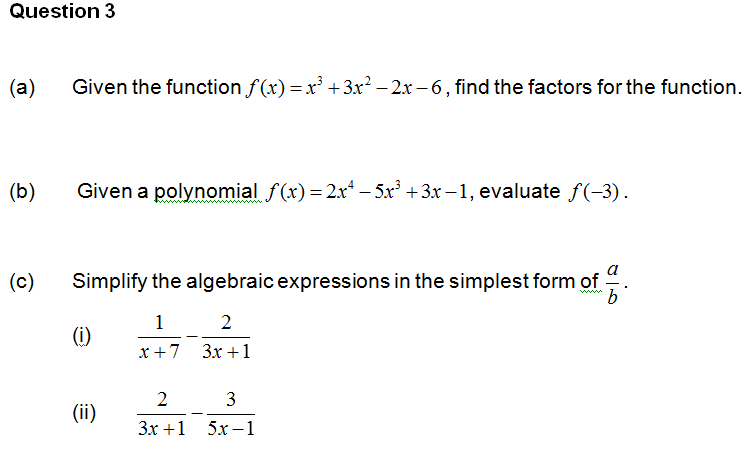 Solved Given the function f(x) = x^3 +3x^2 -2x -6, find the | Chegg.com