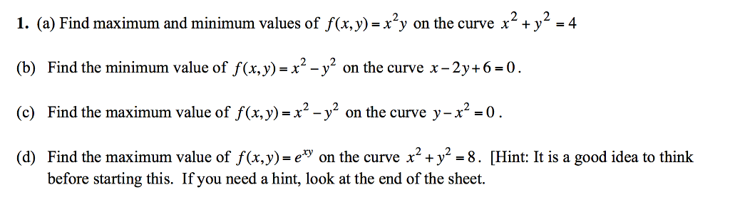 solved-find-maximum-and-minimum-values-of-f-x-y-x-2-y-on-chegg