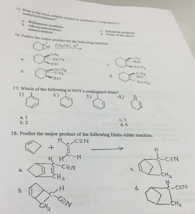 Solved Which Of The Following Is NOT A Conjugated Dicne Chegg