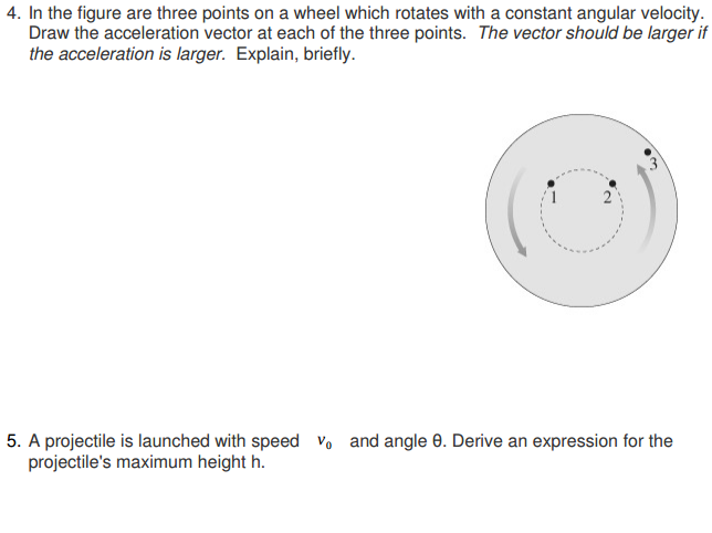 Solved In the figure are three points on a wheel which | Chegg.com