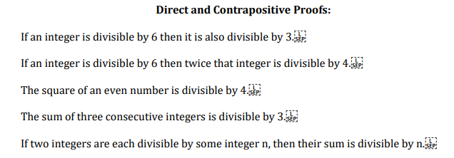 Solved Direct and Contrapositive Proofs: If an integer is | Chegg.com