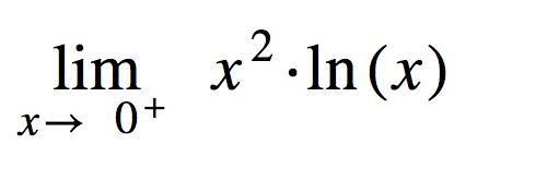 Solved lim x ln (x) x-> | Chegg.com