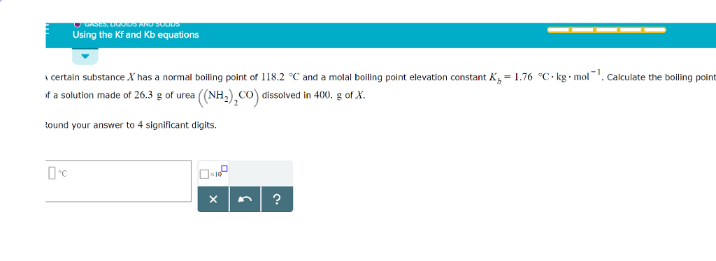 Solved Using the Kf and Kb equations -1 certain substance X | Chegg.com