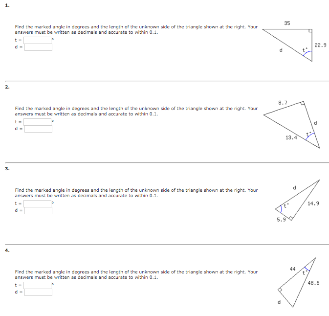 Solved Find the marked angle in degrees and the length of | Chegg.com