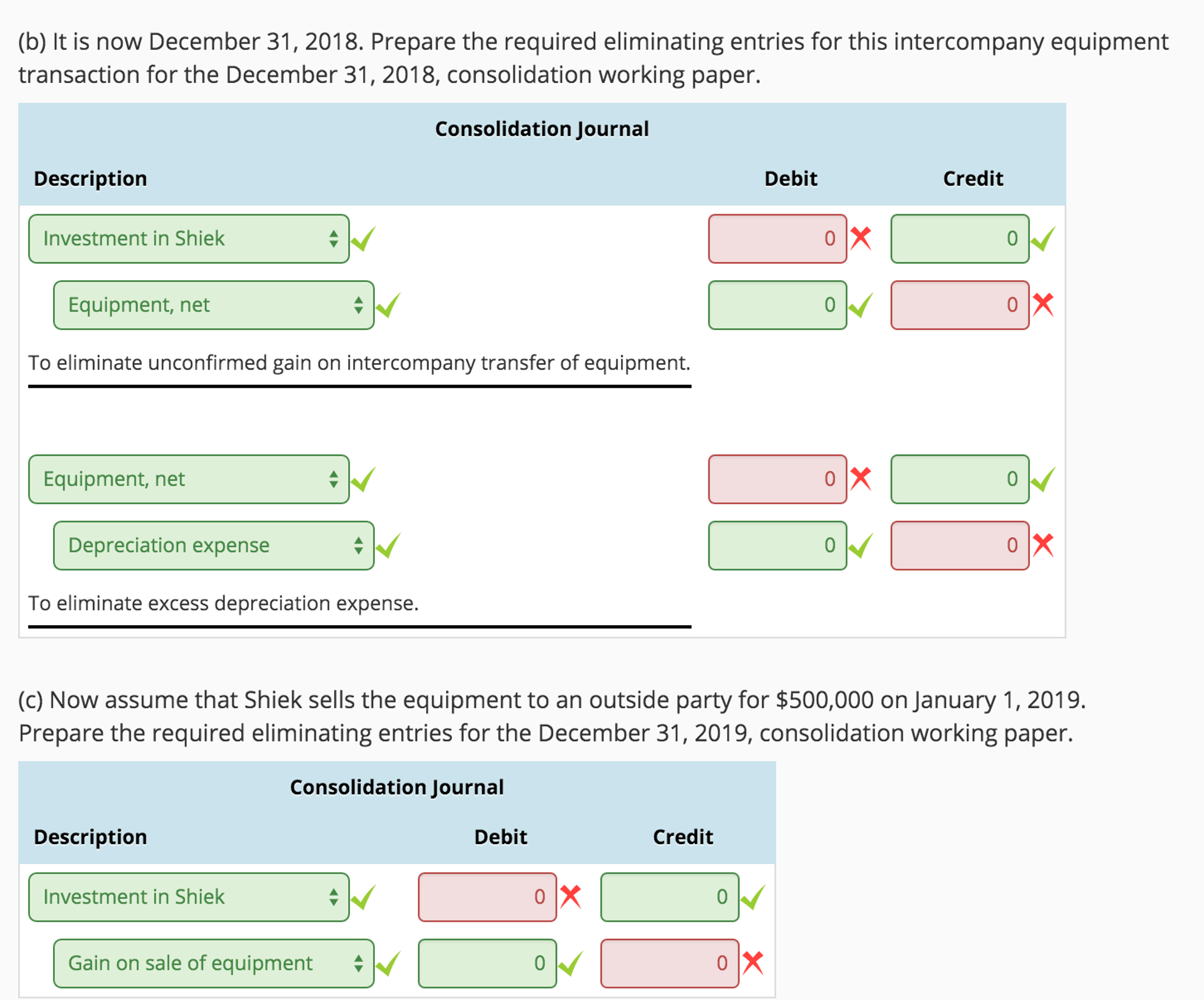 Solved Downstream Intercompany Equipment Transactions On | Chegg.com