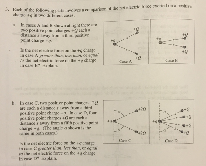Solved Each of the following parts involves a comparison of | Chegg.com