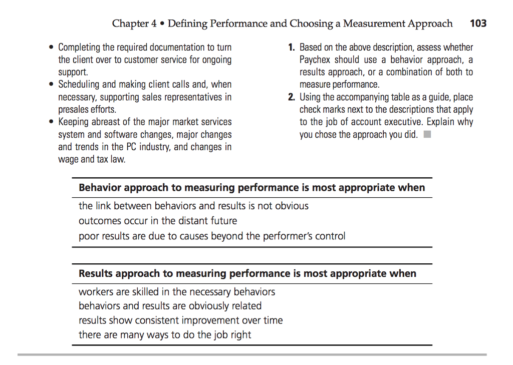 case study on performance management with questions and answers