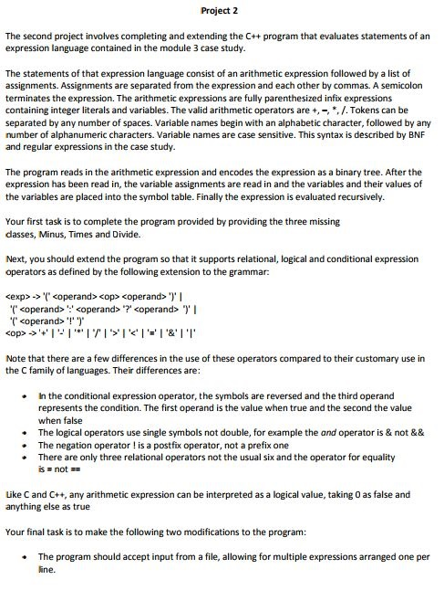 project-2-program-that-evaluates-statements-of-an-the-chegg