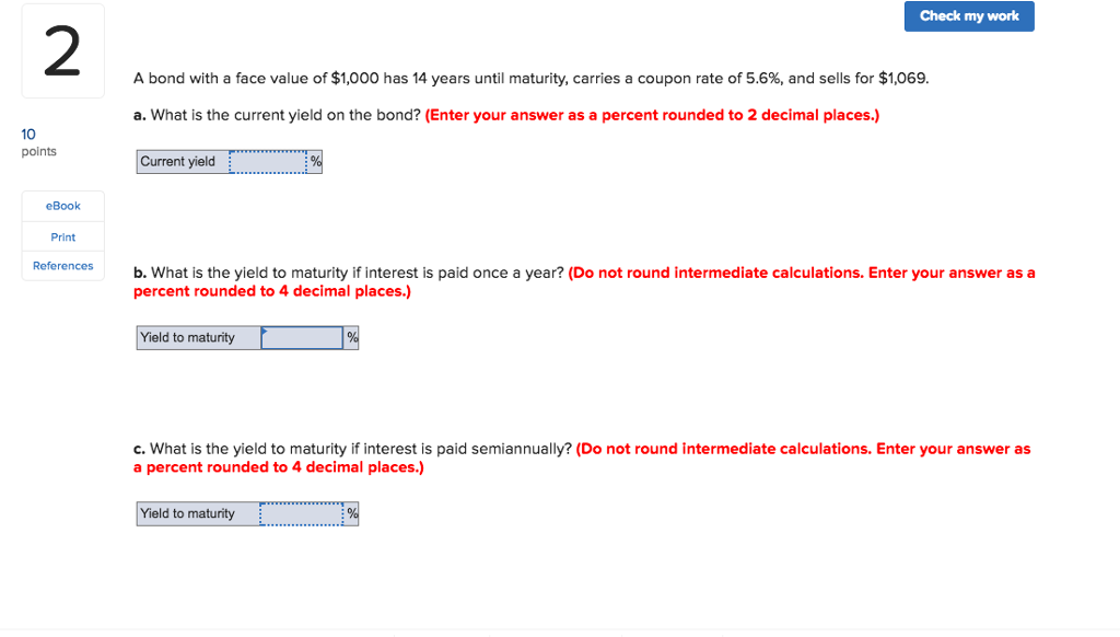 Solved A Bond With A Face Value Of 1 000 Has 14 Years Until Chegg
