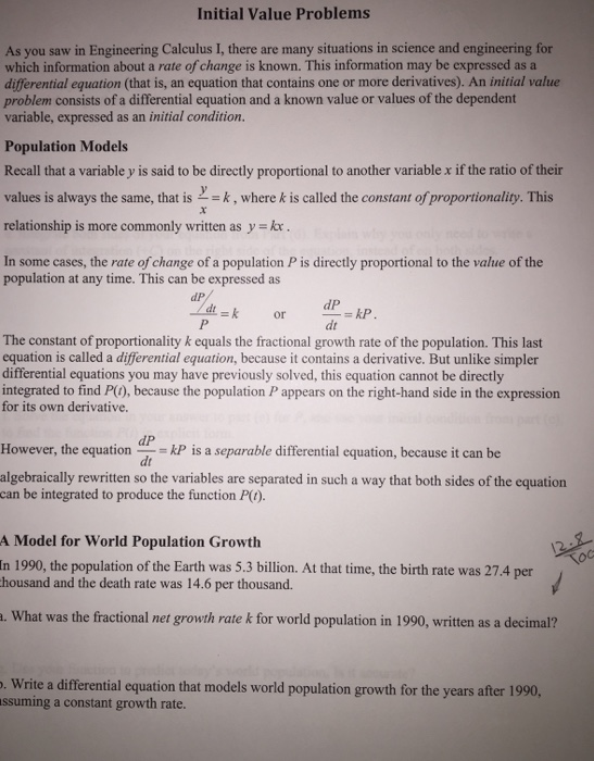 Solved Initial Value Problems As you saw in Engineering | Chegg.com