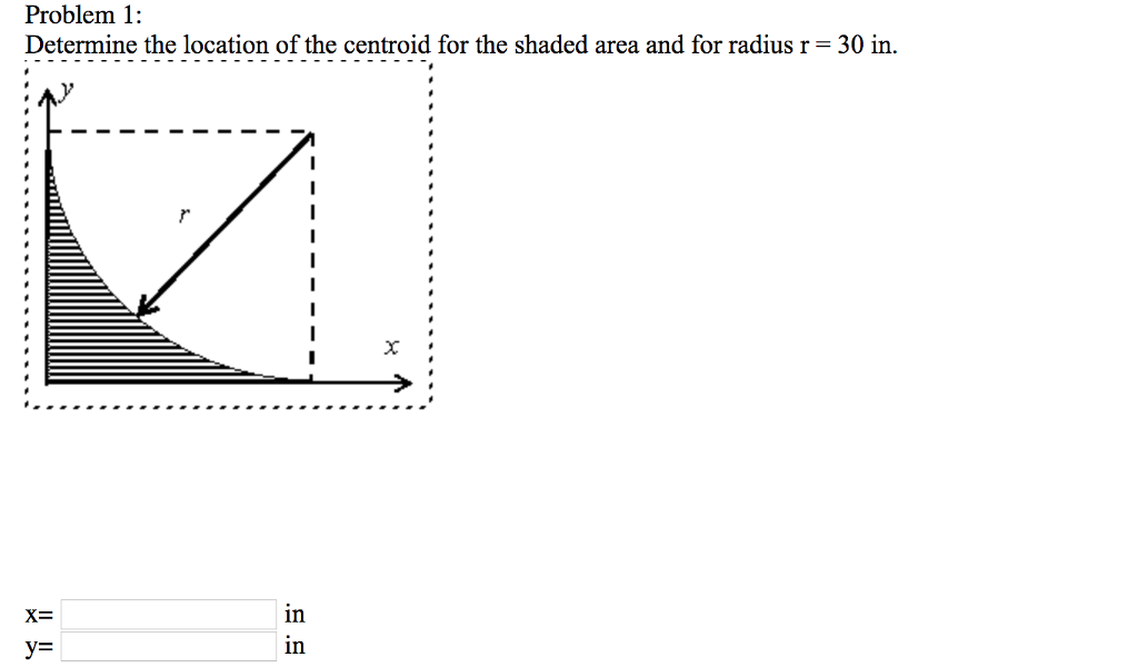 Solved Problem 1 Determine the location of the centroid for | Chegg.com