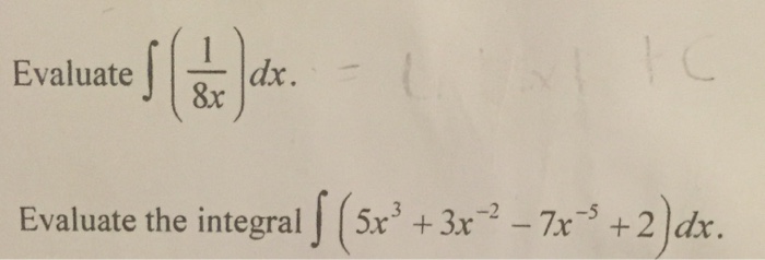 Solved Evaluate Integral (1 8x)dx. Evaluate The Integral 