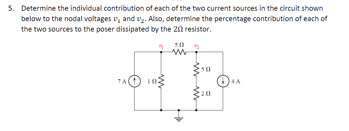 Solved Determine The Individual Contribution Of Each Of The 