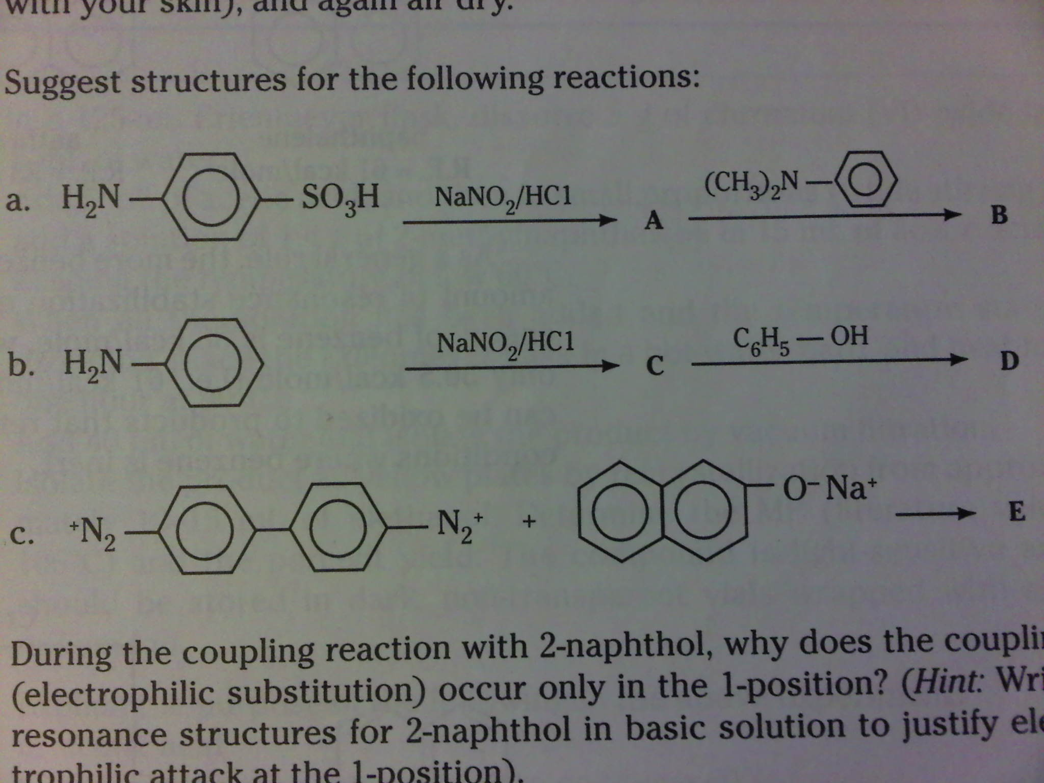 Solved Suggest structures for the following reactions: | Chegg.com