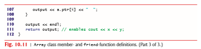Reimplement class Array from Figs. 10.10—10.11 of the | Chegg.com