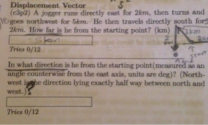 solved-a-jogger-runs-directly-east-for-2km-then-turns-and-chegg