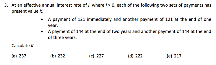 Solved At an effective annual interest rate of i, where i > | Chegg.com