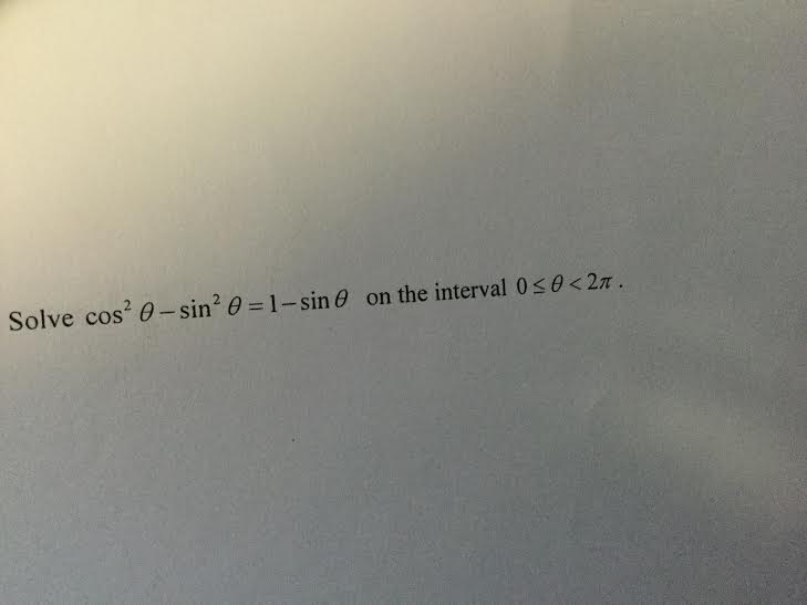 cos 2 theta 1 sin 2 theta is equal to