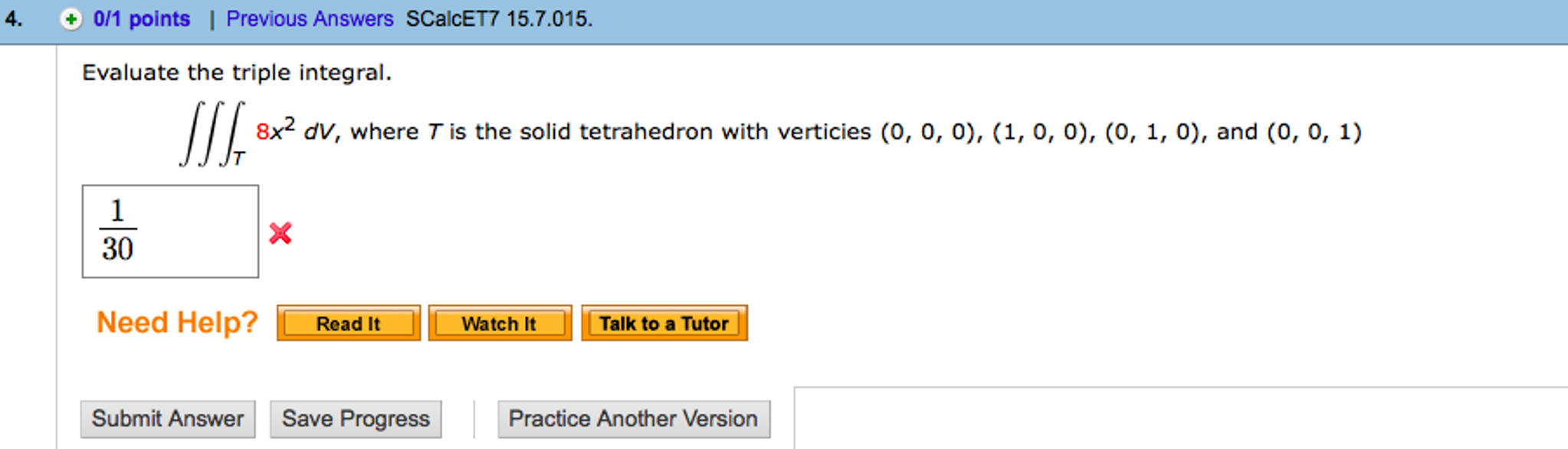 Solved Evaluate the triple integral. integral integral | Chegg.com