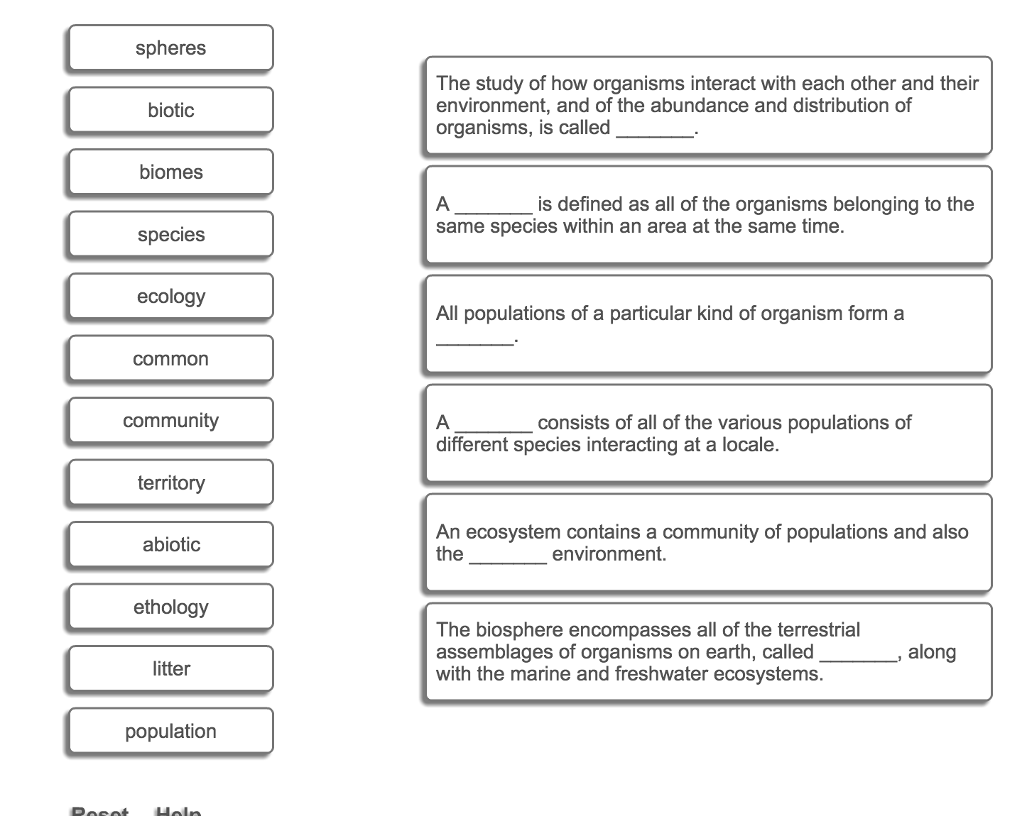 solved-the-study-of-how-organisms-interact-with-each-other-chegg