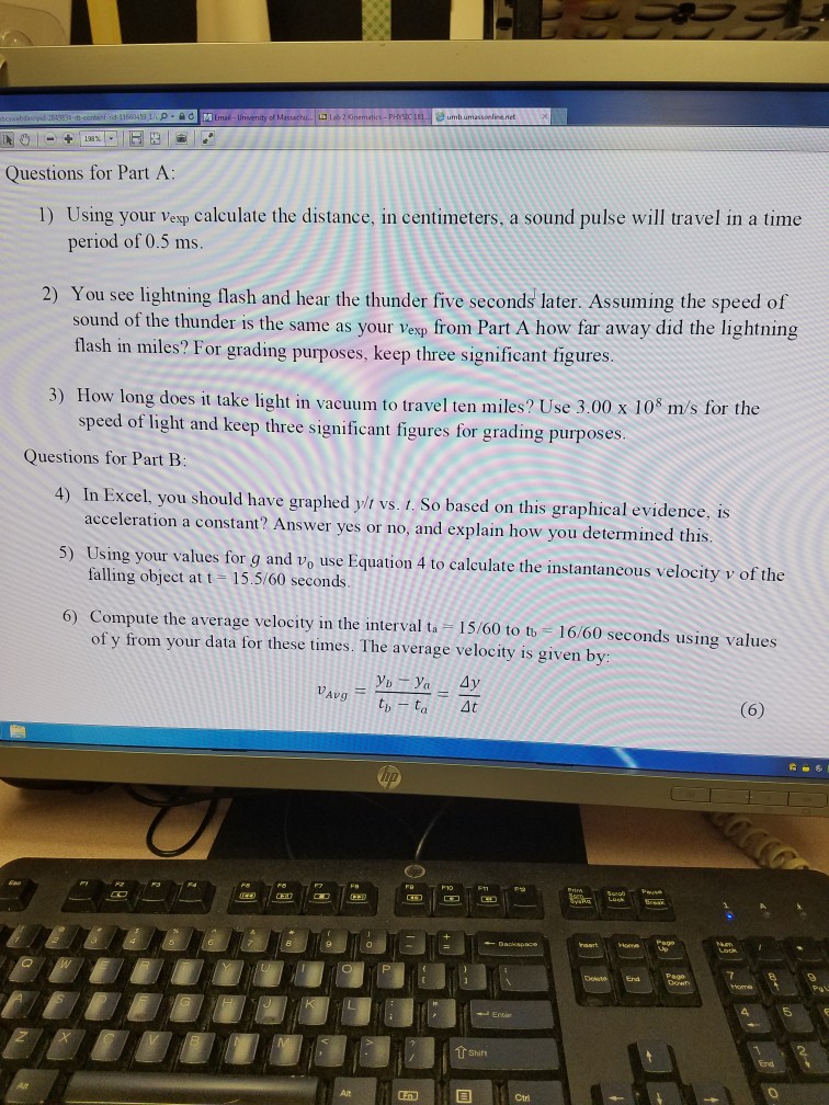 Solved Questions for Part A 1) Using your Vexp calculate the | Chegg.com