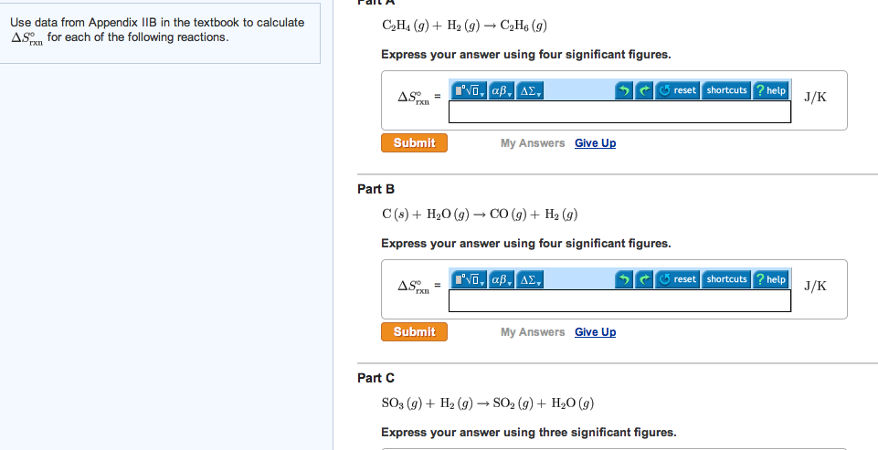 Solved Use Data From Appendix Iib In The Textbook To 0680