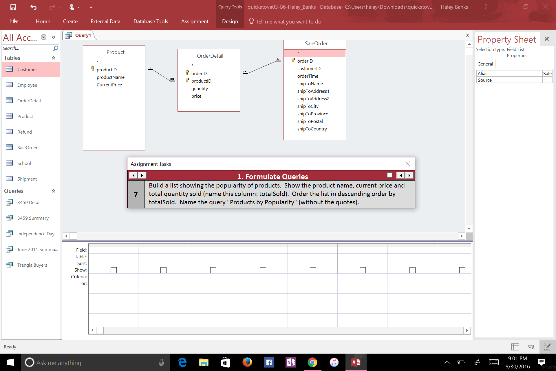 Solved Build a list showing the popularity of products. Show | Chegg.com